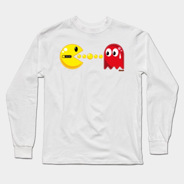 Pac Man Long Sleeve T-Shirt by eltronco